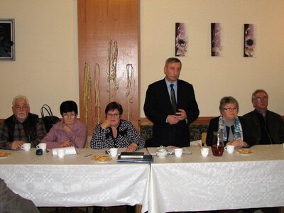 W zebraniu uczestniczył burmistrz Jan Labus. 